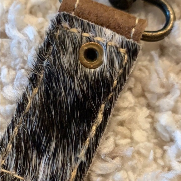 Myra Black and white hairon key fob, each unique - Picture 4 of 9